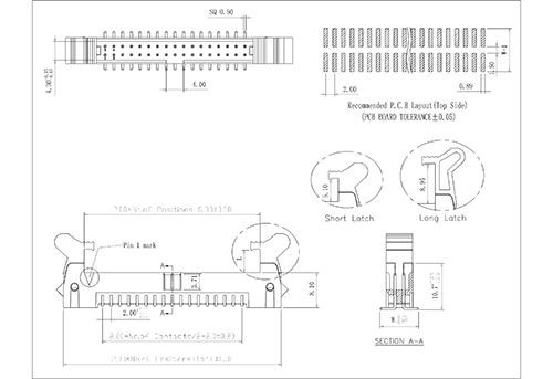 LHCM01 2.00mm Ejector Header SMT