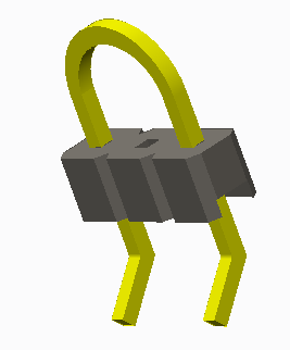 2.54mm enkel rad 45 graders huvud