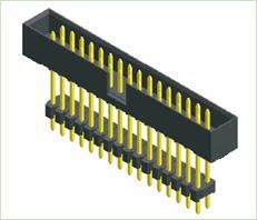 2.00mm Box Header Rak Och Hus