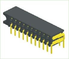 2,54 mm honhuvud dubbelradsvinkel sidoinlopp H:5,9