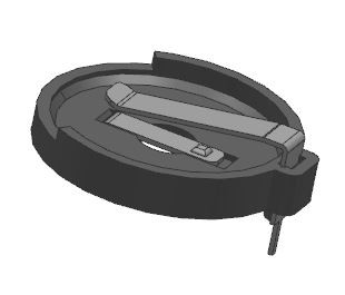 CR2450 Litium myntcellshållare DIP/THM